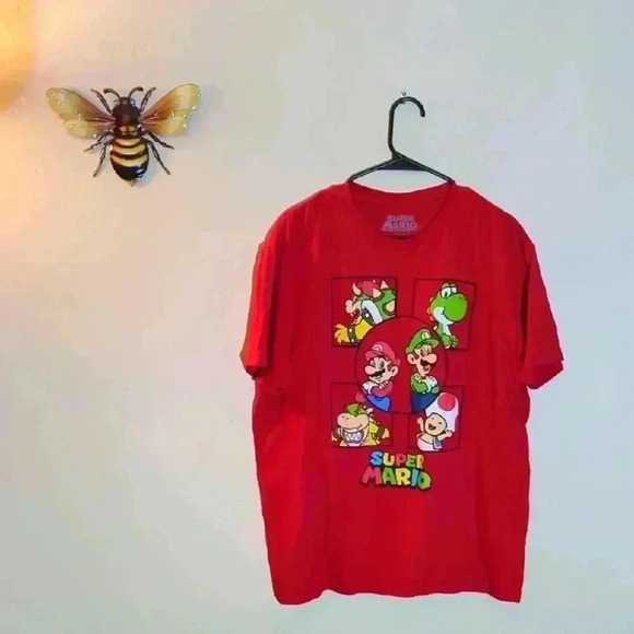 Super Mario T-shirt, red size 2XL - Picture 1 of 6